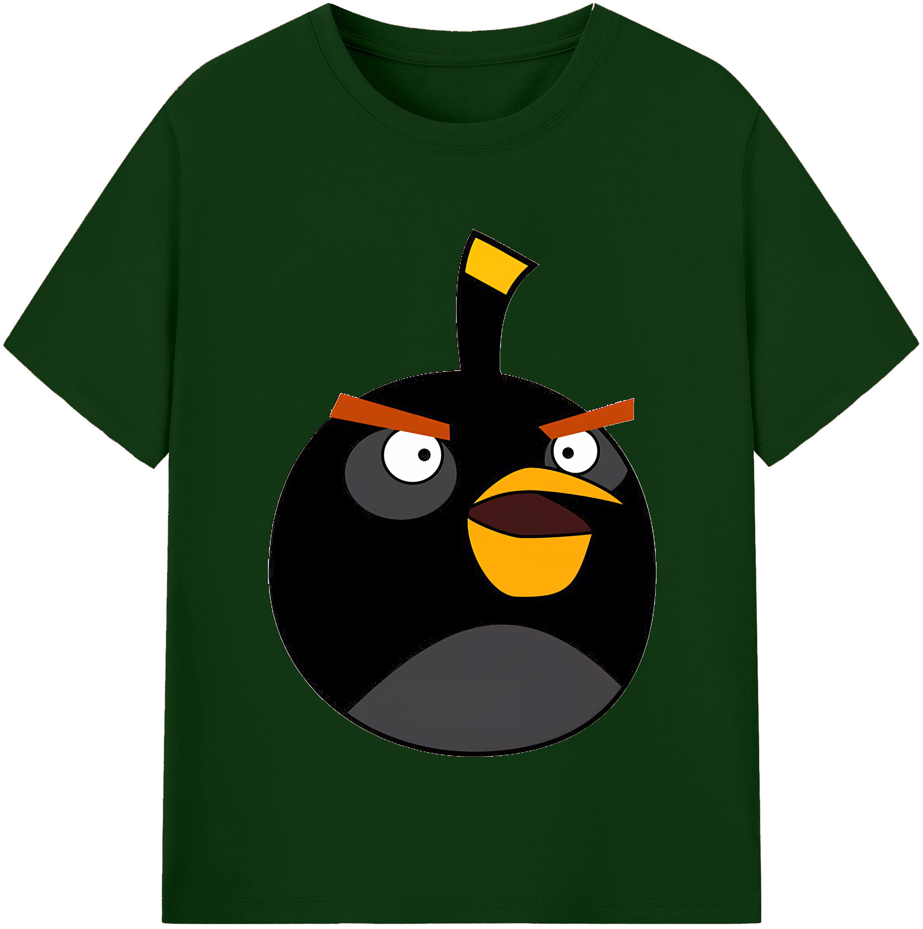 （画像用） Angry Birds アングリーバード 綿100％半袖Tシャツ（フロントプリント）